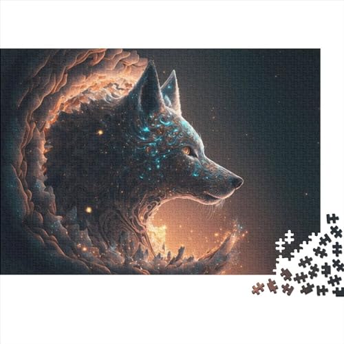 Tierwolf-Puzzles, 1000 Teile, Puzzle für Erwachsene, Puzzle, einzigartig, schwierig und herausfordernd, Puzzlespiel, Spielzeug, Geschenk, 1000 Stück (75 x 50 cm) von LBLmoney