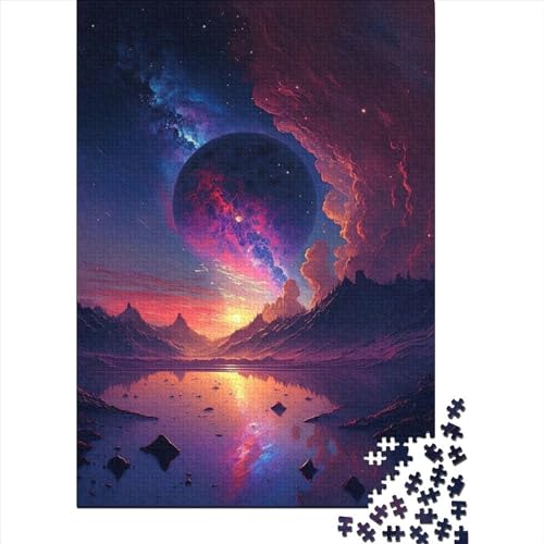 Water_and_Space_Landscape 1000 Teile,Impossible Puzzle,Geschicklichkeitsspiel Für Die Ganze Familie, Erwachsenen Puzzlespiel Puzzel 1000pcs (75x50cm) von LBLmoney