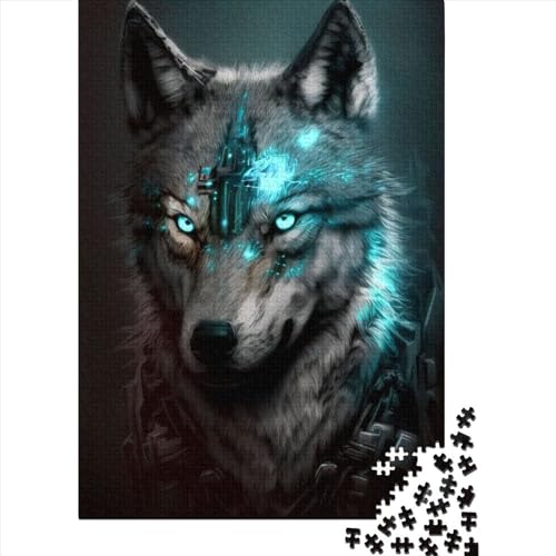 Wolf Cyber Puzzlespiel 1000 Teile, Puzzle Erwachsene 1000 Teile, Impossible Puzzle Geschicklichkeitsspiel Für Die Ganze Familie, Puzzle Erwachsene 1000 Teile Puzzel 1000pcs (75x50cm) von LBLmoney