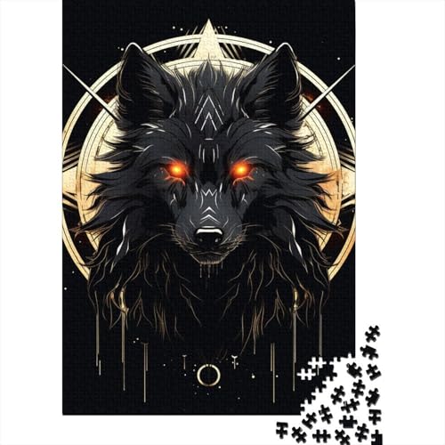 Wolf-Puzzle für Erwachsene, 1000 Teile, Puzzle für Erwachsene und Teenager, Lernpuzzle 1000 Teile (75 x 50 cm) von LBLmoney