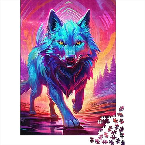 Wolf-Puzzles, 1000-teiliges Puzzle für Erwachsene, Puzzle, Lernspiel, Herausforderungsspielzeug, 1000 Teile (75 x 50 cm) von LBLmoney