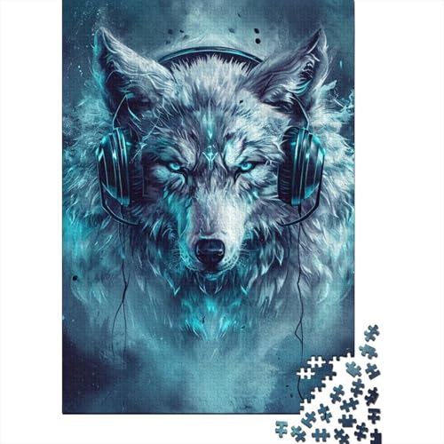 Wolf-Puzzles für Erwachsene, 1000-teiliges Puzzle, Puzzlespiel für Erwachsene, Spielzeug für Erwachsene, 1000 Teile (75 x 50 cm) von LBLmoney