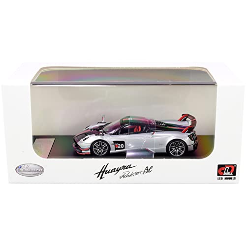 LCD Models LCD64011-SI - Pagani Huayra Bc Roadster Silver - maßstab 1/64 - Sammlerstück Miniatur von LCD Models