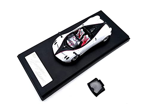 LCD Models LCD64015-BW - Pagani Huayra Roadster Pearl White - maßstab 1/64 - Sammlerstück Miniatur von LCD Models