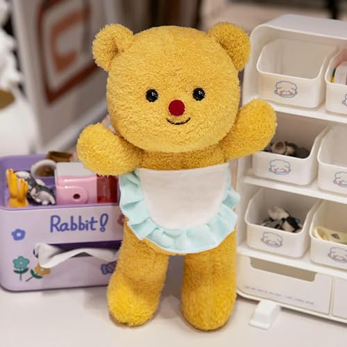 LCKDY Kawaii teddybär plüschtier niedliche schürze bär Puppe bär schlüsselanhänger plüsch mädchen Geburtstagsgeschenk 8cm 1 von LCKDY