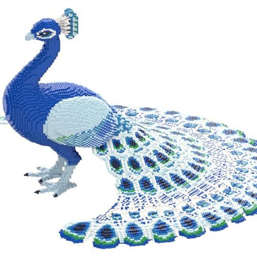 LCTM Pfau Bausteine Set Pfauenbaustein VogelkäFigsetgenialeskreativ Konstruktionsspielzeund Schafft Geschenkspielzeugeder Geschenkspielzeughersteller A von LCTM