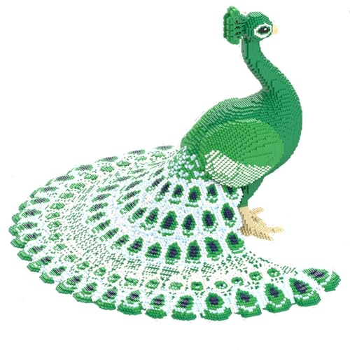 LCTM Pfau Bausteine Set Pfauenbaustein VogelkäFigsetgenialeskreativ Konstruktionsspielzeund Schafft Geschenkspielzeugeder Geschenkspielzeughersteller C von LCTM