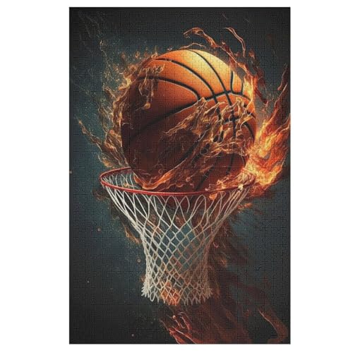 1000 Teile Puzzle Für Jugendliche,Basketball Puzzles,Erwachsenenpuzzle,Holzpuzzles,Dekompressionsspiel,Spielzeugpuzzles 78×53cm von LCWWW