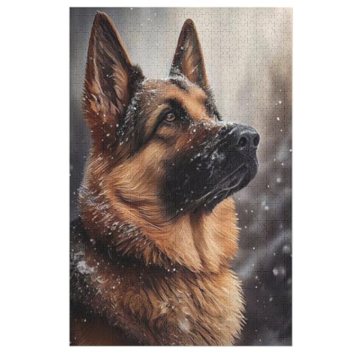 1000 Teile Puzzle Für Jugendliche,Deutscher Schäferhund Puzzles,Erwachsenenpuzzle,Holzpuzzles,Dekompressionsspiel,Spielzeugpuzzles 78×53cm 1000 Teile Puzzle Für Jugendliche,Deutscher Schäferhund Puzzles,Erwachsenenpuzzle,Holzpuzzles,Dekompressionsspiel,Spielzeugpuzzles 78×53cm von LCWWW