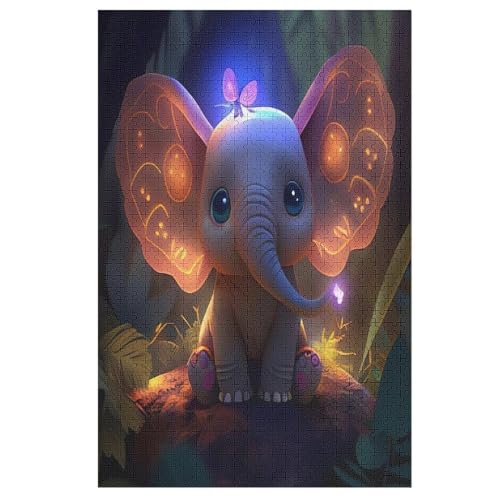 1000-teiliges Puzzle Für Erwachsene, Elefant Holzpuzzle, Gehirn-Herausforderung,Puzzles Spielzeugspiel 78×53cm 1000-teiliges Puzzle Für Erwachsene, Elefant Holzpuzzle, Gehirn-Herausforderung,Puzzles Spielzeugspiel 78×53cm von LCWWW