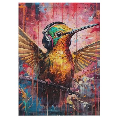 300 Teile Puzzle Für Erwachsene, Kolibri -Puzzles, Kinder HolzPuzzle, Kreatives Puzzle, Geschenk Für Freunde Und Familie 42×30cm von LCWWW