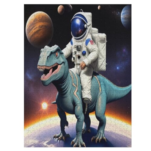 500-teiliges Puzzles, Dinosaurier -Puzzle Für Erwachsene Kinder,Holzbrettpuzzle,Erwachsenenpuzzles,Geschenke 55×41cm von LCWWW