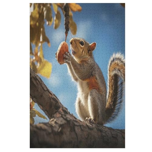 Eichhörnchen 1000 Teile Puzzles Für Erwachsene,Holzpuzzle - Verringerter Druck Schwieriges Unmögliche Puzzle Für 12+ Kinder 78×53cm Eichhörnchen 1000 Teile Puzzles Für Erwachsene,Holzpuzzle - Verringerter Druck Schwieriges Unmögliche Puzzle Für 12+ Kinder 78×53cm von LCWWW