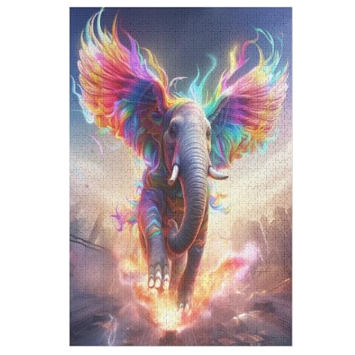 Elefant-Puzzle Für Erwachsene, 1000 Teile, Holzpuzzle, Kinderpuzzle, Dekompressionsspiel, Spielzeugpuzzle 78×53cm Elefant-Puzzle Für Erwachsene, 1000 Teile, Holzpuzzle, Kinderpuzzle, Dekompressionsspiel, Spielzeugpuzzle 78×53cm von LCWWW