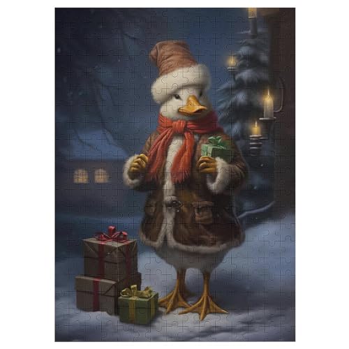 Ente 300 Teile Premium-Puzzles Für Erwachsene Kinder- Holzpuzzles Spaß Und Lernspiele - Perfekte Puzzle-Geschenke 42×30cm von LCWWW