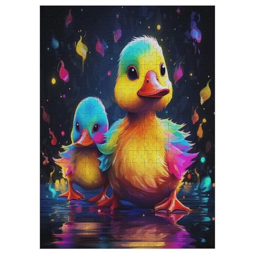 Enten -Puzzle, 300 Teile,Holzpuzzle Für Erwachsene Kinder, Lustiges Spielzeug, Denkspiel, Bildungsspiel, 42×30cm von LCWWW