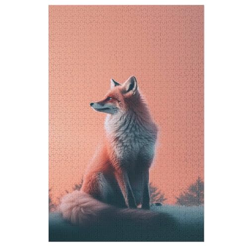 Fuchs Puzzle 1000 Teile, Holzpuzzle Herausforderndes Geschicklichkeitsspiel Für Die Ganze Familie, Kinder Erwachsenenpuzzle Ab 12 Jahren 78×53cm Fuchs Puzzle 1000 Teile, Holzpuzzle Herausforderndes Geschicklichkeitsspiel Für Die Ganze Familie, Kinder Erwachsenenpuzzle Ab 12 Jahren 78×53cm von LCWWW