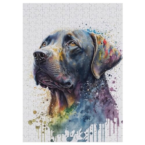 Hund 300 Teile Puzzles Für Erwachsene, Impossible Puzzle, Geschicklichkeitsspiel Für Die Ganze Familie, Kinder Holzpuzzle 42×30cm von LCWWW