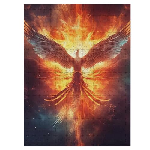 Phönix Puzzle Für Erwachsene,500-teiliges Puzzles, Für Kinder,Holzpuzzle,Lernspielzeug, 55×41cm Phönix Puzzle Für Erwachsene,500-teiliges Puzzles, Für Kinder,Holzpuzzle,Lernspielzeug, 55×41cm von LCWWW