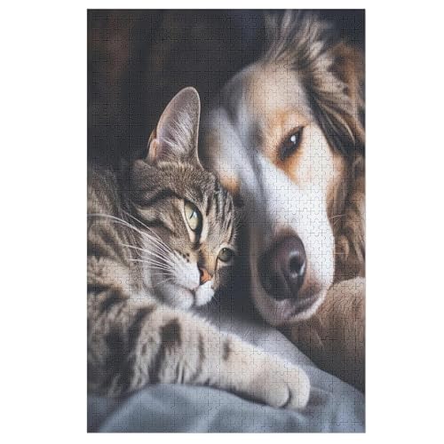 Puzzle Für Erwachsene, 1000 Teile, Cute Hund, Holzpuzzle, Geburtstagsgeschenke, Puzzle Wanddekoration 78×53cm Puzzle Für Erwachsene, 1000 Teile, Cute Hund, Holzpuzzle, Geburtstagsgeschenke, Puzzle Wanddekoration 78×53cm von LCWWW