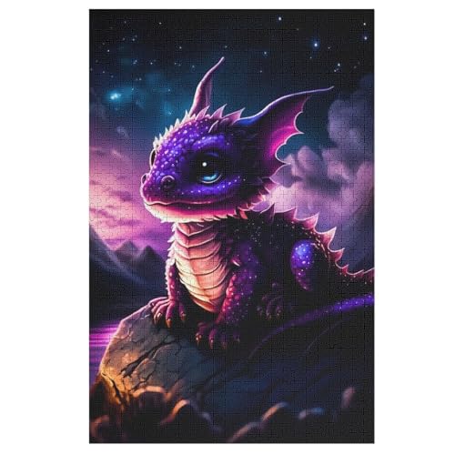 Puzzle Für Erwachsene, Dinosaurier, 1000 Puzzleteile Für Kinder, Holzpuzzles, Geeignet Für Erwachsene Lernspiel, 78×53cm von LCWWW