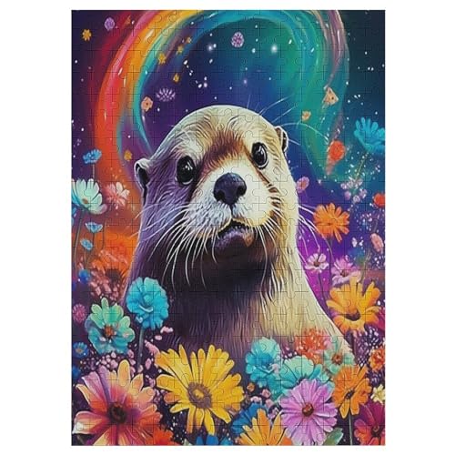 Puzzle Für Kinder, Otter -Puzzles Für Erwachsene, 300-teiliges Holzpuzzle Für Jugendliche Und Erwachsene, Tolles 42×30cm von LCWWW