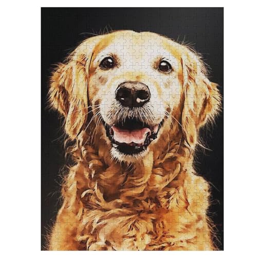 Puzzle Für Kinder, Süßer Hund -Puzzles Für Erwachsene, 500-teiliges Holzpuzzle Für Jugendliche Und Erwachsene, Tolles 55×41cm von LCWWW