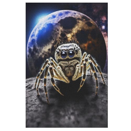 Spinne 1000 Teile Puzzles Für Erwachsene, Impossible Puzzle, Geschicklichkeitsspiel Für Die Ganze Familie, Kinder Holzpuzzle 78×53cm von LCWWW