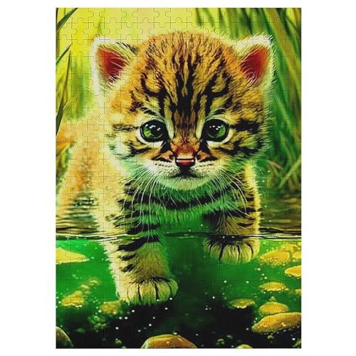 Tiger Puzzle Für Erwachsene,300-teiliges Puzzles, Für Erwachsene Und Kinder,Holzpuzzle,Lernspielzeug, 42×30cm von LCWWW