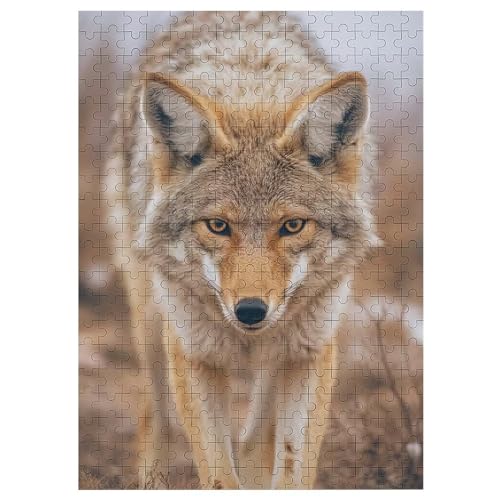 Wolf Puzzles 300 Teile Erwachsener Kniffel Spaß Für Die Ganze Familie, Holzpuzzle Kinder Erwachsene, Impossible Puzzle Schwer 42×30cm von LCWWW