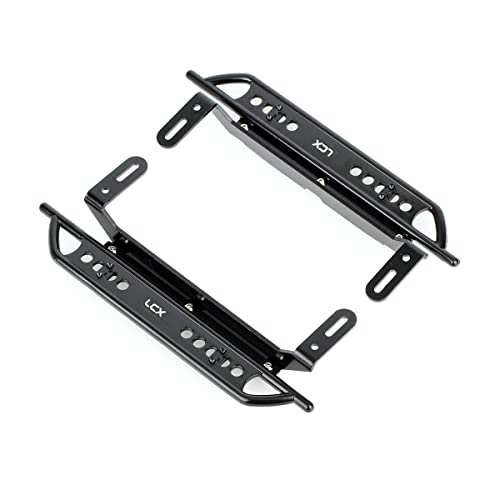 LCX 1/10 RC Crawler Auto Aluminium Rock Slider Rail Stahl Seitenstufen Trittbrett für Traxxas TRX4, Upgrades Teile Zubehör von LCX