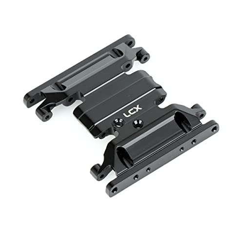 LCX Racing 1/10th RC Crawler Auto Aluminium Center Skid Plate Getriebehalterung für Axial SCX10 II, Upgrades Parts Zubehör von LCX