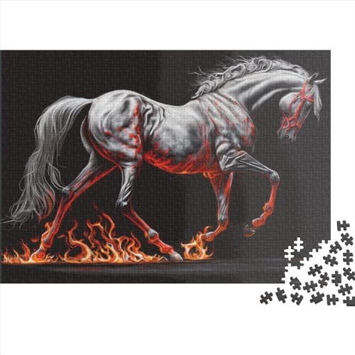 1000 Teile Fantasy-Pferd-Puzzle für Erwachsene, Intellektuelles Spiel, Puzzle-Spielzeug für Kinder, 1000 Teile (75 x 50 cm) von LCZLCZ