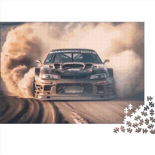 1000 Teile Puzzle Drift Car Puzzles für Erwachsene Holzbrettpuzzles Anspruchsvolles Spiel 1000 Teile (75 x 50 cm) von LCZLCZ