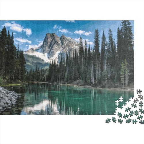 1000 Teile Wald Berge Puzzle Erwachsene Kinder Kreatives Rechteckpuzzle Holzpuzzle Lustiges Lernspielzeug 1000 Teile (75x50cm) von LCZLCZ