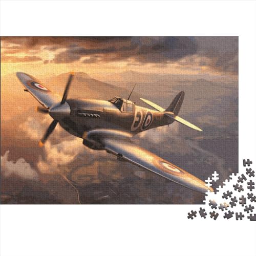 1000-teiliges Puzzle, Flugzeug für Erwachsene, Kinder, Holzpuzzle, Lernspielzeug, 1000 Teile (75 x 50 cm) von LCZLCZ