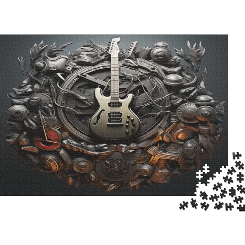 1000-teiliges Puzzle für Erwachsene, Metallmusik-Geschenke, kreative rechteckige Puzzles, Holzpuzzle 1000 Teile (75 x 50 cm) von LCZLCZ