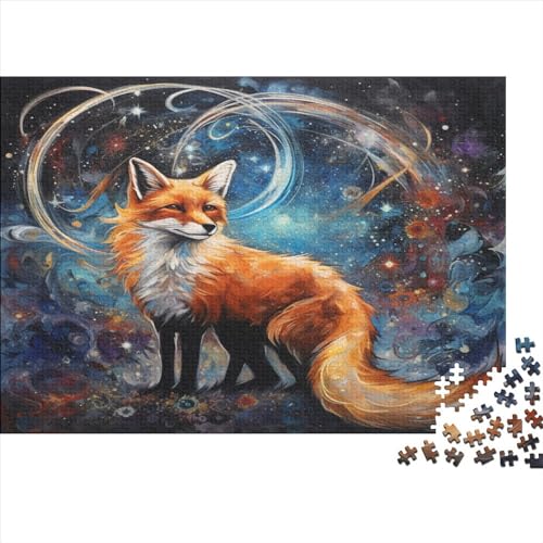 300 Teile Puzzles Tierfuchs Holzpuzzles Anspruchsvolles Spiel Quadratische Puzzles für Erwachsene und Kinder 300 Teile (40 x 28 cm) von LCZLCZ