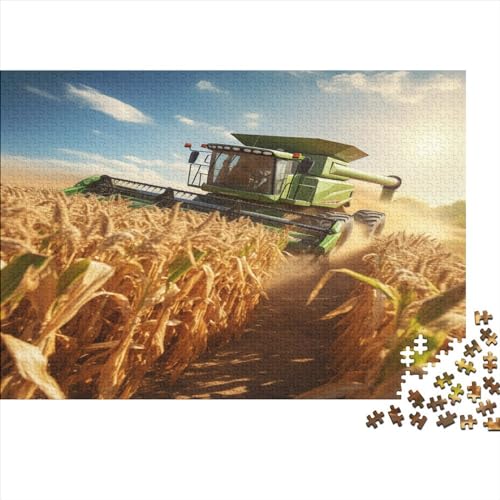 Farm Harvester-Puzzle für Erwachsene, 500 Teile, Spielzeug, Familien-Puzzlespiele, Geburtstagsgeschenke, Puzzle für Jungen und Mädchen, 500 Teile (52 x 38 cm) von LCZLCZ