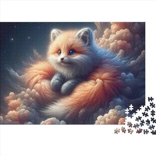 Holzpuzzle für Kinder und Erwachsene, Fuchs, New Heaven, 1000 Puzzleteile, rechteckiges Puzzle, Spiel zur intellektuellen Entwicklung, 1000 Teile (75 x 50 cm) von LCZLCZ