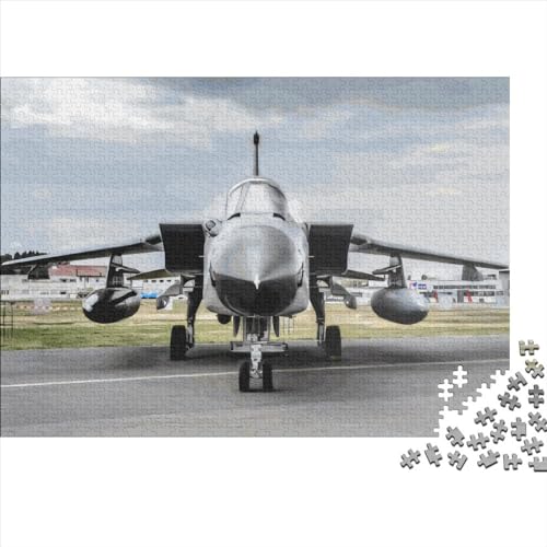 Kampfflugzeug-Geschenke, 500-teiliges Puzzle für Erwachsene – Holzpuzzles – Entspannungspuzzlespiele – Denksport-Puzzle 500 Teile (52 x 38 cm) von LCZLCZ