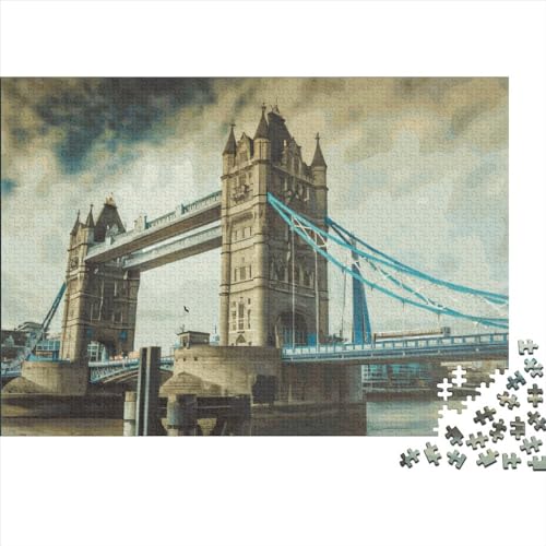 London Brige Puzzles 1000 Teile für Erwachsene Puzzle Lernspiele 1000 Teile (75x50cm) von LCZLCZ