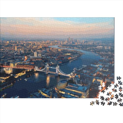 London Gifts 500-teiliges Puzzle für Erwachsene – Holzpuzzles – Relax-Puzzlespiele – Denksport-Puzzle 500 Teile (52 x 38 cm) von LCZLCZ