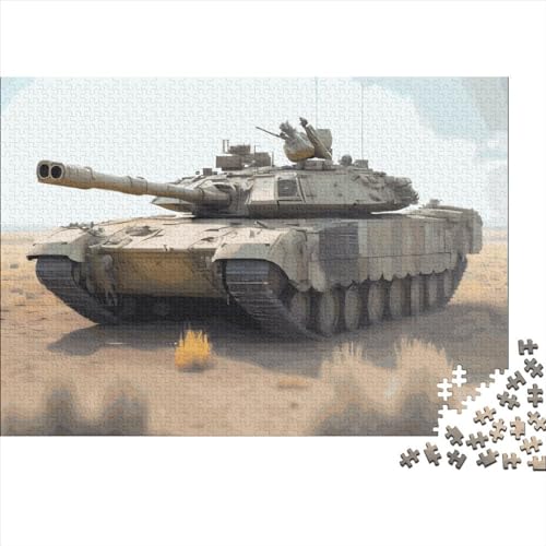Militärpanzer, 500-teiliges Holzpuzzle für Erwachsene und Kinder, Stressabbau, 500 Teile (52 x 38 cm) von LCZLCZ
