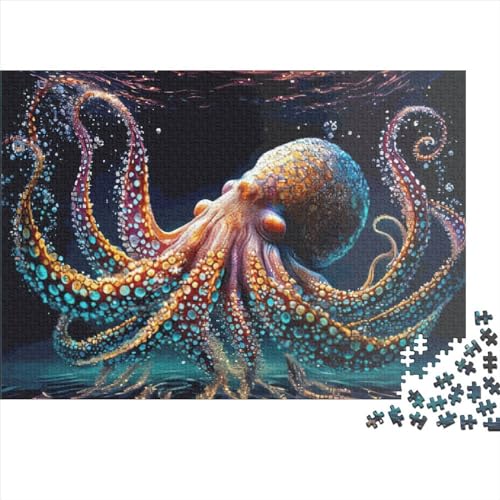 Oktopus-Puzzle, 1000 Teile, für Erwachsene, Puzzle, Lernspiele, 1000 Teile (75 x 50 cm) von LCZLCZ