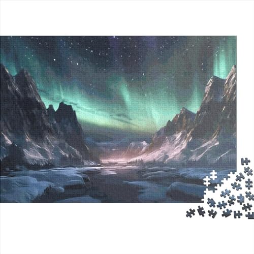 Puzzle 1000 Teile für Erwachsene Polarlichter Puzzle für Erwachsene 1000 Teile (75x50cm) von LCZLCZ