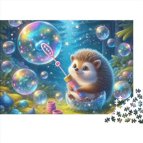 Puzzle für Erwachsene, 1000 Teile, Cartoon-Igel, Puzzle für Erwachsene, anspruchsvolles Denkspiel, 1000 Teile (75 x 50 cm) von LCZLCZ