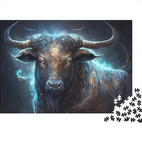 Puzzle für Erwachsene, 1000 Teile, Puzzle für Erwachsene, Heiliger Stier, kreative rechteckige Puzzles, Holzpuzzle, Puzzle, 1000 Teile (75 x 50 cm) von LCZLCZ