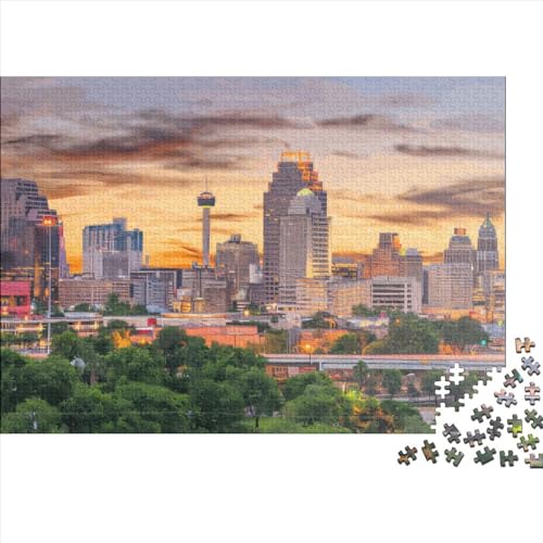 Puzzle für Erwachsene, 1000 Teile, Texas – USA, kreatives rechteckiges Puzzle, Dekomprimierungsspiel, 1000 Teile (75 x 50 cm) von LCZLCZ