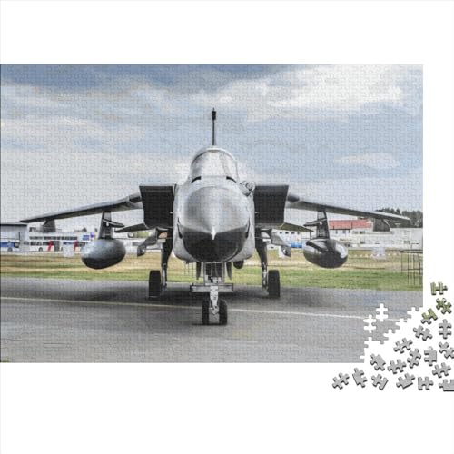 Puzzle für Erwachsene, 300 Teile, Jet-Flugzeug-Puzzle, kreatives rechteckiges Puzzle, Dekomprimierungsspiel, 300 Teile (40 x 28 cm) von LCZLCZ